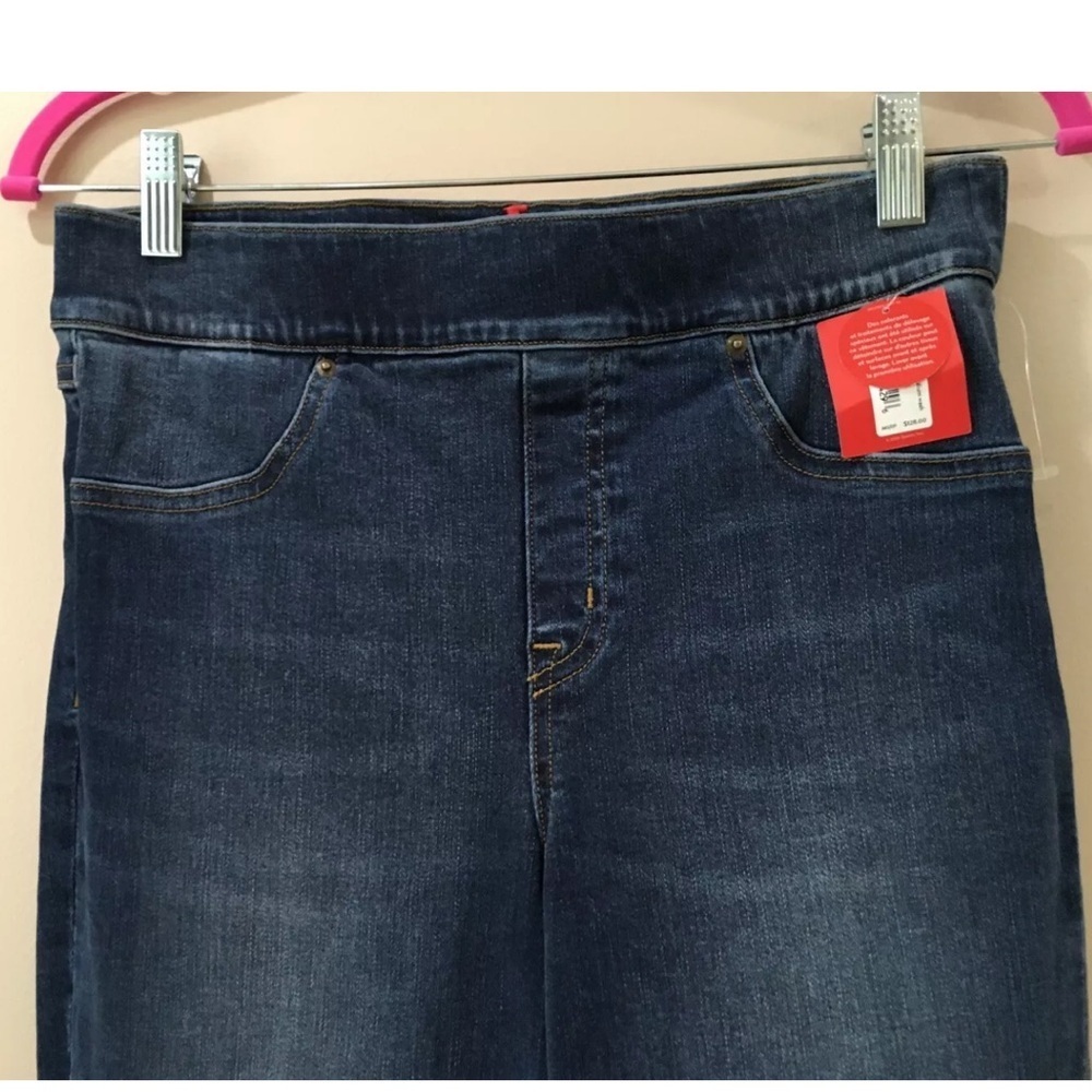 SPANX jeans legging pants Distressed Skinny Blue hi rise size m - Picture 5 of 5